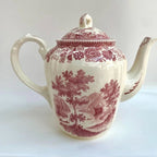 Villeroy & Boch Burgenland Red Dinner Service Coffee/Tea Set Large Serving Set with Stamp Villeroy