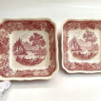 Villeroy & Boch Burgenland Red Dinner Service Coffee/Tea Set Large Serving Set with Stamp Villeroy