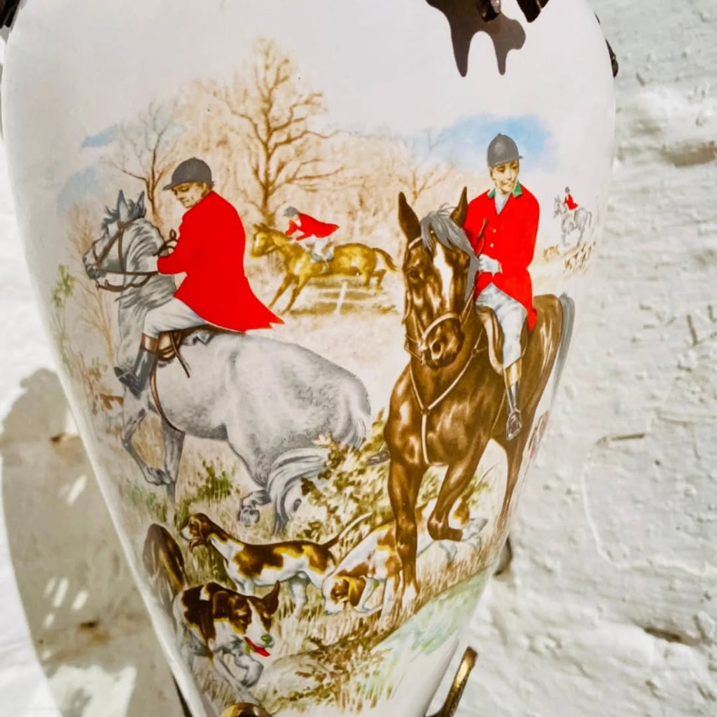 Gorgeous authentic decorative French urn from the 19th century.  It is LARGE! Measuring 22 inches tall by 7 inches wide. 22 w