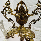 Gorgeous authentic decorative French urn from the 19th century.  It is LARGE! Measuring 22 inches tall by 7 inches wide. 22 w