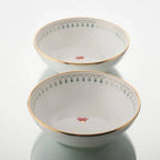 12 Dinner Plates, 12 Side Plates, 12 Dip Bowls, and 2 Serving Bowls