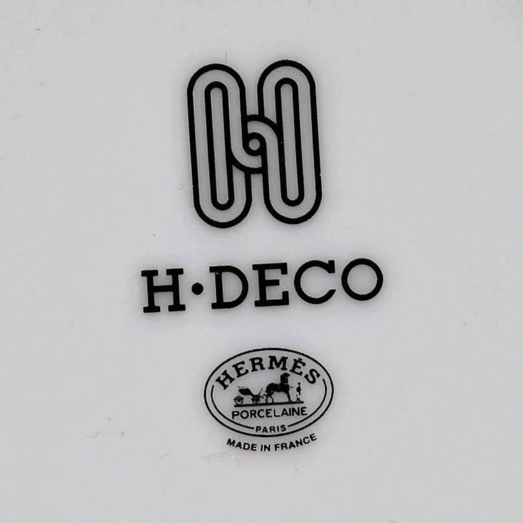 HERMES H Deco Ash Deco Teacup Pair Cup & Saucer With HERMES Private Box Never used with original packing ( not sealed)